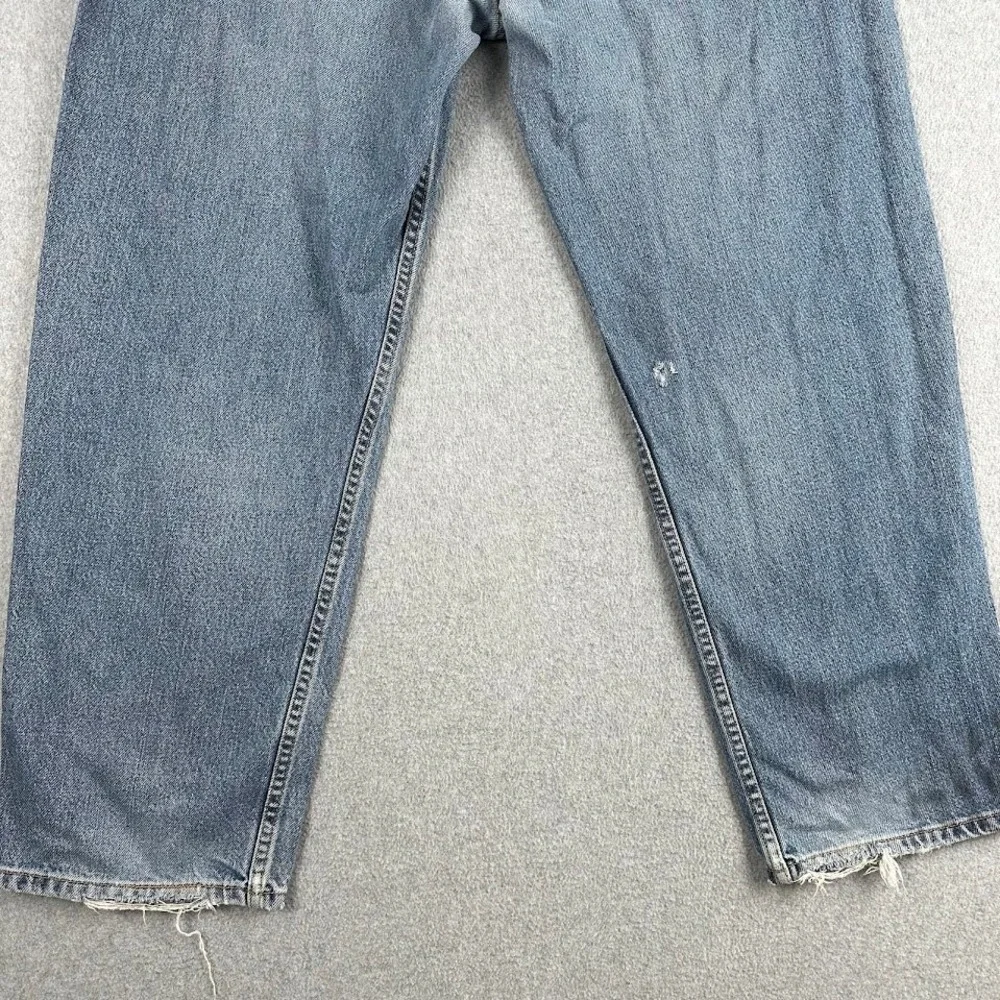 Vintage Y2K Levi's 550 Mens Relaxed Fit‎ Blue Jeans Size 34x30 Distressed Rodeo